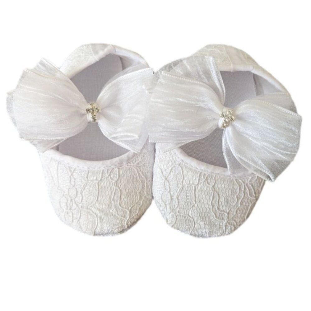 Nihao Baby Girl Baptism Shoes Size 9-12 Months